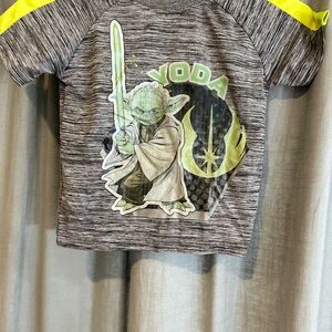 Star Wars Kids Black and Yellow Yoda Tee-Yoda